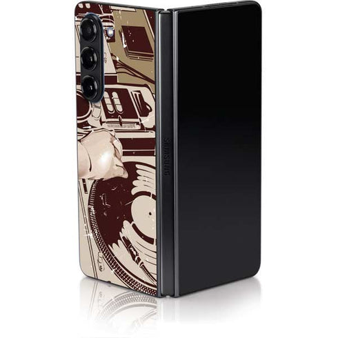 DJ Spinning Galaxy Z Fold5 5G Skin